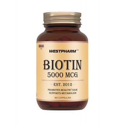 Витамины WestPharm Gold Line Biotin 5000 60 капсул