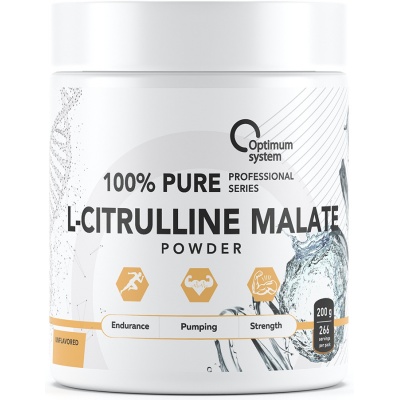  Optimum System 100% Pure L-Citrulline Malate 200 